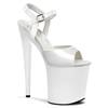 Pleaser - FLAMINGO809 Sandale à bride à la cheville, Pole dance chaussures - Chaussures de pole dance - Blanc Product image